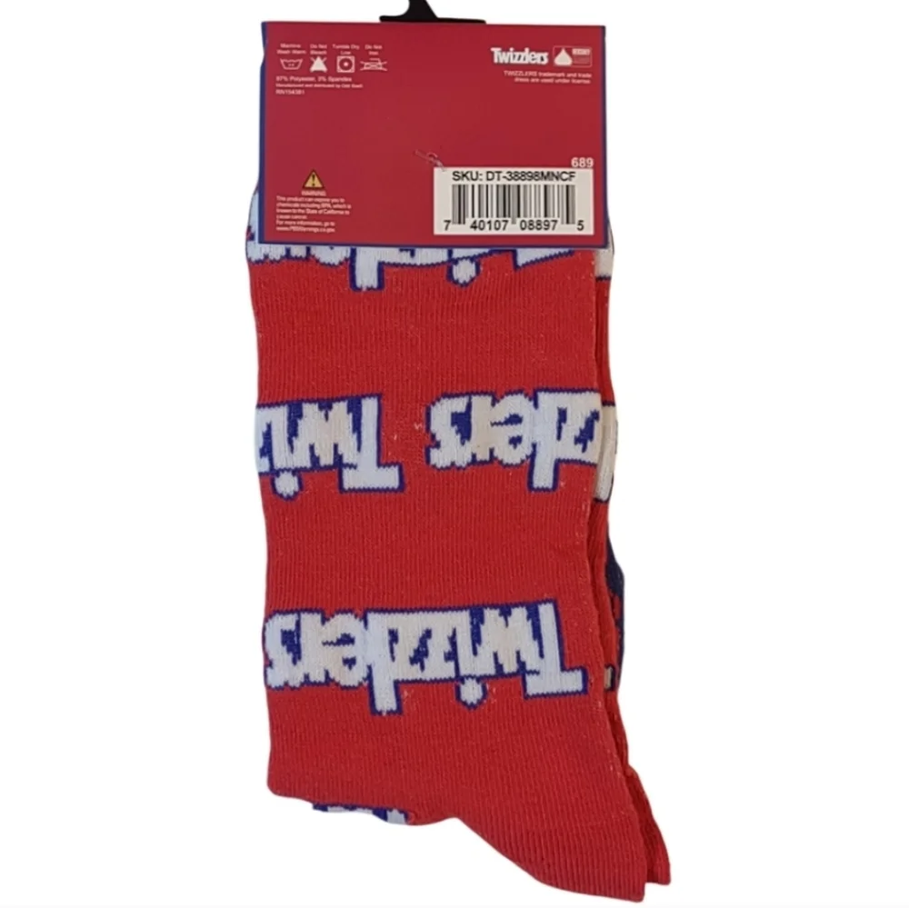 Twizzlers Crew Socks Unisex Novelty Gift Bundle And Save